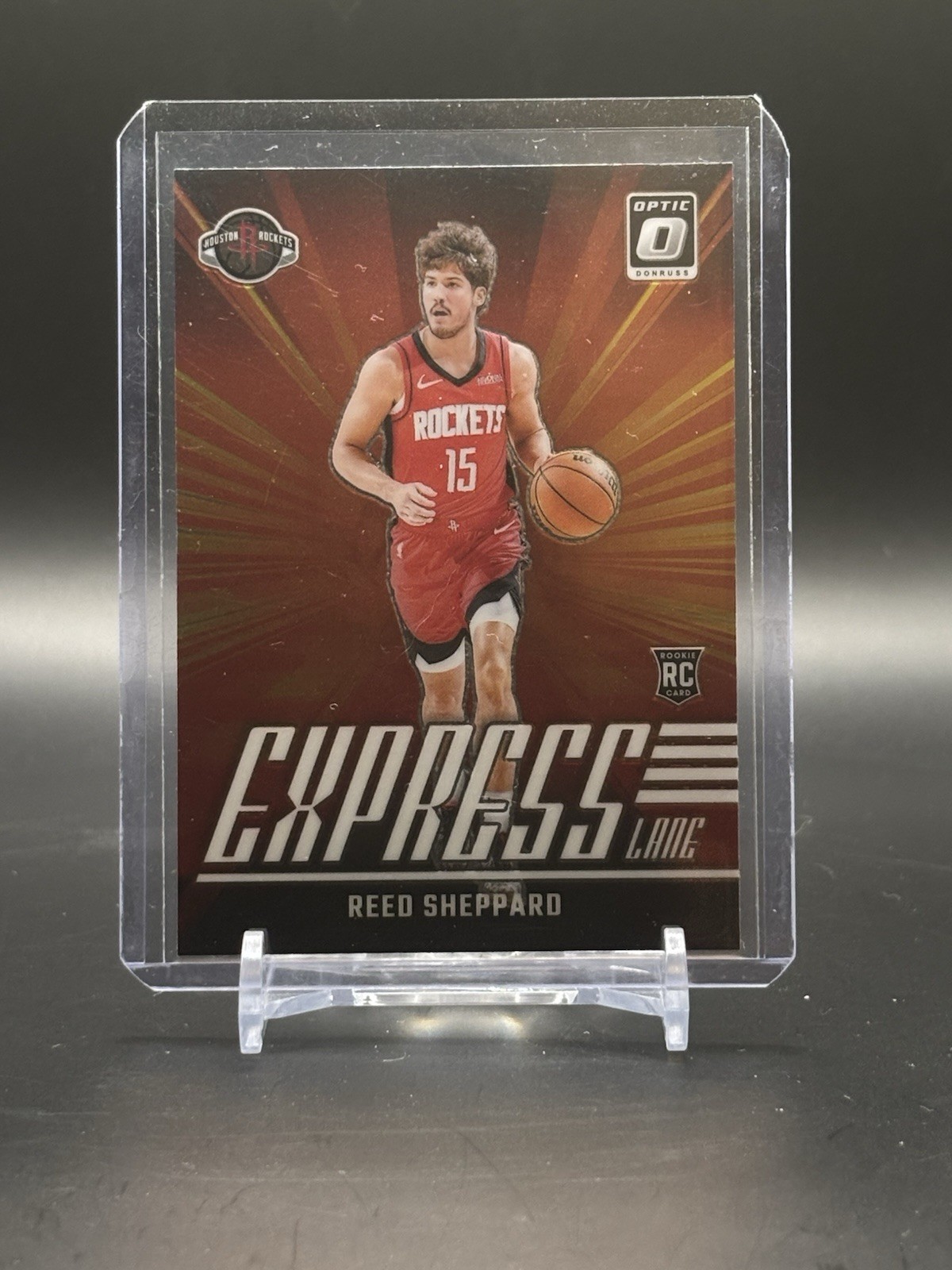 Reed Sheppard Rookie RC 2024-25 Panini Donruss Optic Express Lane #16 Rockets