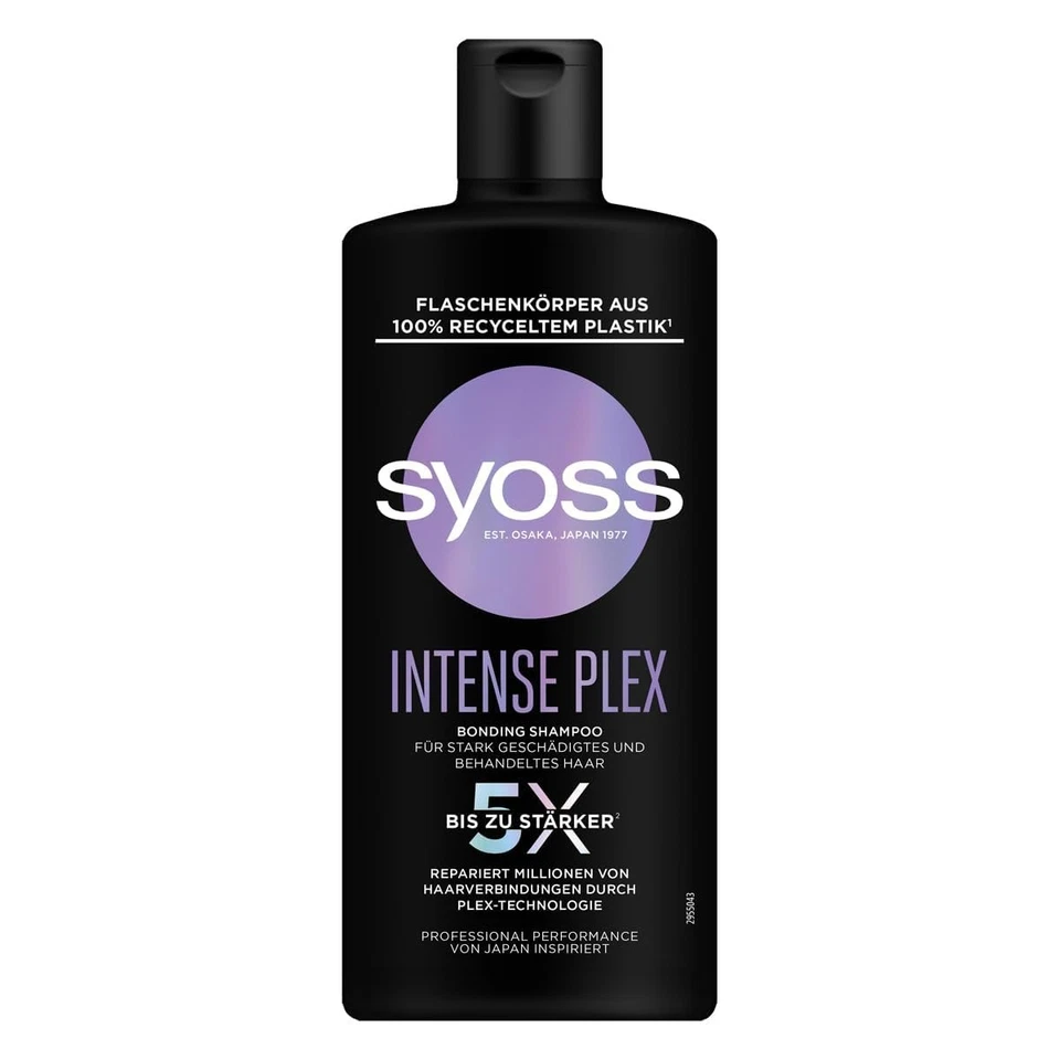 3 x Syoss Shampoo Intense Plex Geschädigtes Haar Repariert & Stärkt je 440 ml - Bild 2 von 2