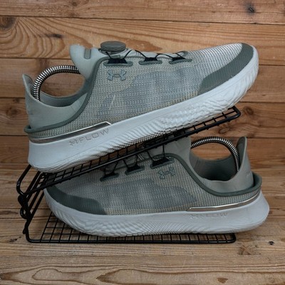 Under Armour Turnschuhe Herren Größe UK 9 SlipSpeed Grün BOA Slipper Flow Schuhe UA