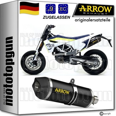 ARROW AUSPUFF OP RACE-TECH SCHWARZ C HUSQVARNA 701 SUPERMOTO 2017 17 2018 18