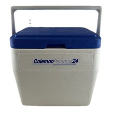 Cooler Coleman Personal 24 #5276 bianco blu con beccuccio vintage retrò