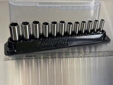 Snap-on 12pc 38 Drive 6pt Metric Deep Socket Set 8-19mm Usa - 212sfsmy Snap-on 12pc 38 Drive 6pt Metric Deep Socket Set 8-19mm Usa - 212sfsmy