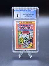 1990 Marvel Universe Series 1 Avengers #1 MVC #130 CGC 8