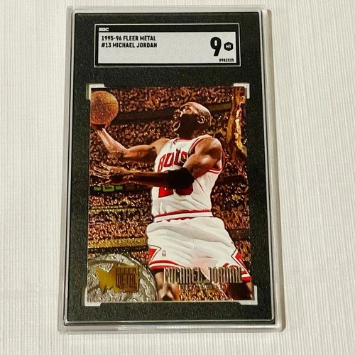 Michael Jordan 1995/96 Fleer Metal Graded SGC 9 MINT!!!  Nice Card!!