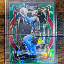 Panini 2025 WNBA Select Concourse Green Ice Prizm #78 Allisha Gray Atlanta Dream