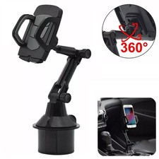 360 Universal Cup Holder Car Mount Cradle for Cell Phone GPS Adjust-Tech USA