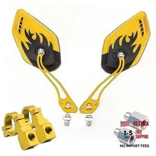 Bicycle Mirrors for Handlebars 2 Pack, Bike Mirrors for Electric yellow