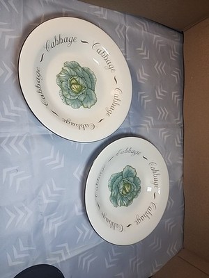 2 Franciscan Vegetable Medley ''Cabbage'' Rimmed Pasta Bowl Johnson Bros 1995