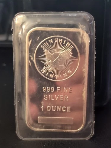 SUNSHINE MINTING Silver Eagle 1 TROY OUNCE Fine SILVER BAR VERY NICE  Sealed Bar
