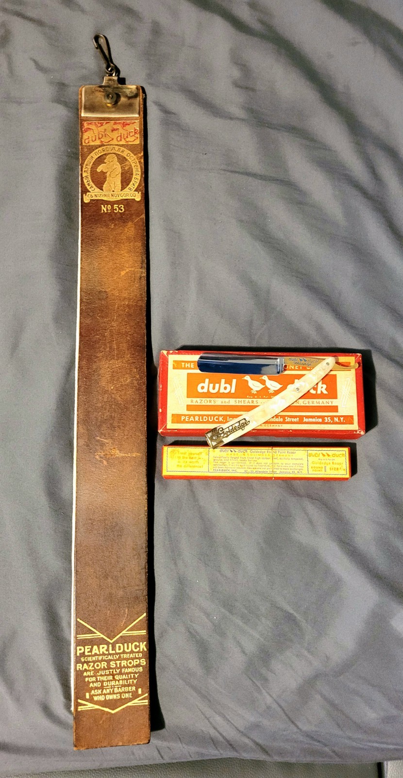 Dubl Duck Goldedge 5/8 And Strop Beautiful set