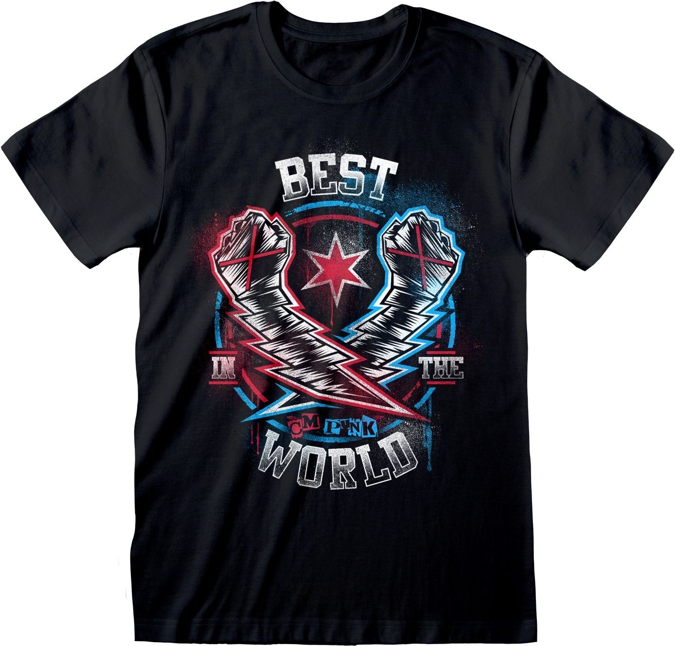 Abbigliamento Wwe: Heroes - Cm Punk: Heroes - Best In The World Black (T-Shirt U
