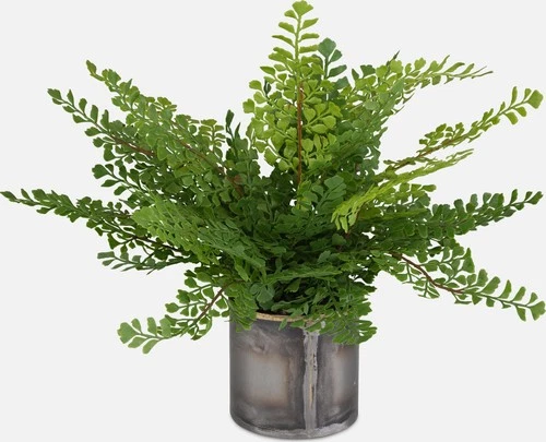 Uttermost 60237 Maidenhair Fern 14" Tall Metal Faux Flora Planter - Oxidized - Picture 4 of 4