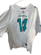 Vintage Jarvis Landry Miami Dolphins Blue and White Jersey #14