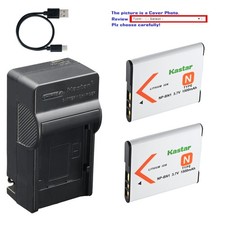 Kastar Battery AC  USBC Charger for Sony DSC-W830 W820 W810 W800 W730 W720 W710