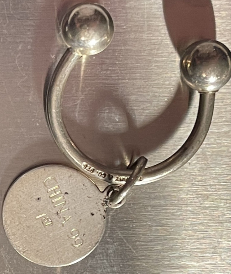 Vintage Tiffany & Co. Sterling Silver Horseshoe Keychain, 10g image 2