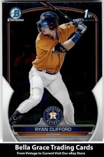 2023 Bowman Ryan Clifford #BCP-10 Houston Astros Chrome Prospects MLB Baseball