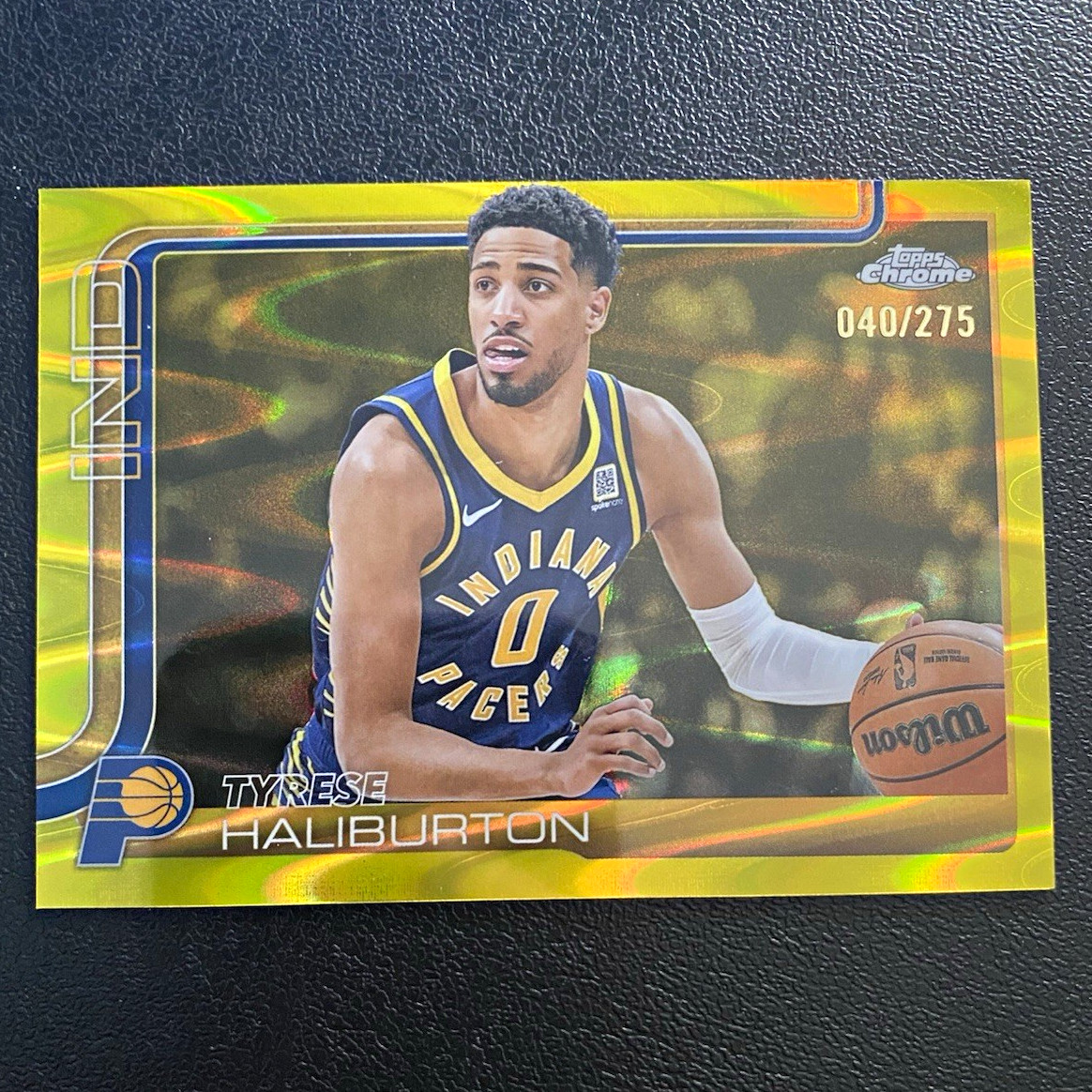 Tyrese Haliburton #3 Basketball Cards 2025 Topps Chrome trading card — raw and PSA graded price guide