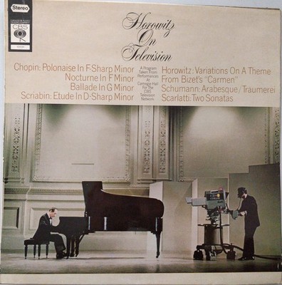 Vladimir Horowitz - Horowitz On Television - Used Vinyl Record - E1177z