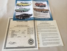 Danbury Mint 1955 Chevrolet Bel Air Convertible Blank Title Paperwork Only 124