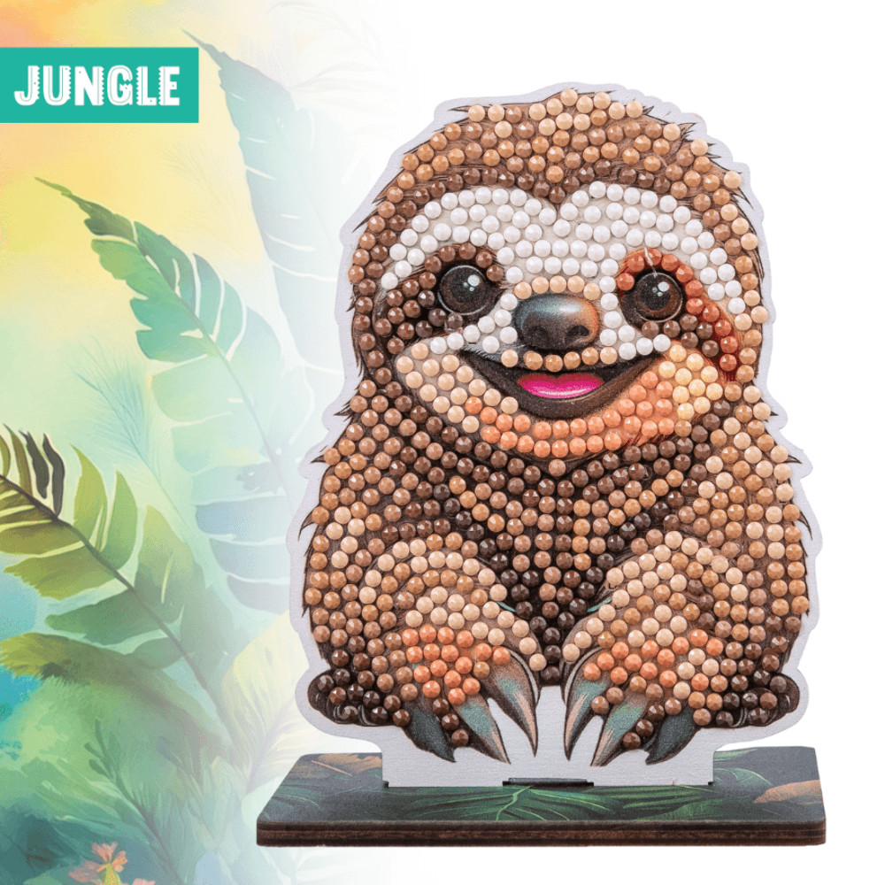 Sloth Crystal Art Buddy Craft Kit Age 6+ - Image 2
