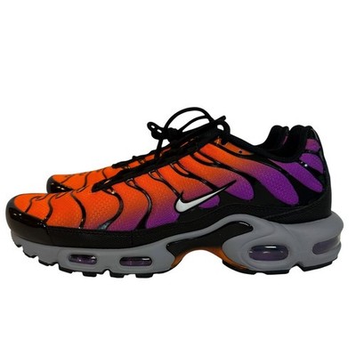 Nike Air Max Plus TN Sunset Orange Purple Black Grey Mens 9 Sneakers Shoes