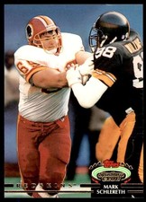 1992 Topps Stadium Club Mark Schlereth Washington Redskins #28