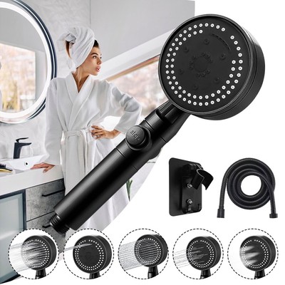 High Pressure Handheld Shower Head 8 Spray Settings for RV Camper Mobil Home Set