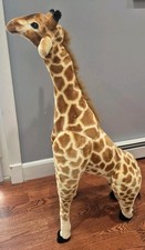 HUGE Melissa Doug Jumbo Plush Giraffe Stuffed Animal Toy Over 4 Feet Tall