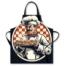 Cute Bib Kitchen Cooking Baking Chef Apron Adjustable 26.77x30.7 Inch
