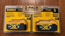 2 Pack DEWALT DCB205 20V Max XR 5.0Ah Lithium-Ion Battery New In Pack US SHIP