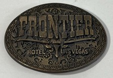 Vintage Las Vegas Frontier Hotel Casino Belt Buckle