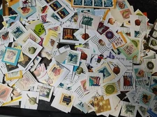 100 Usa Used Postcard and Odd Amount Stamps on Paper - pick lot