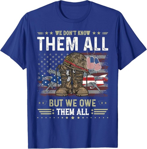 We Owe Them All Partitic Veterans Day Memorial Day T-Shirt - Bild 4 von 13
