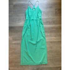 JCrew Factory Spaghetti Strap Halter Maxi Dress Size 6 Mint Green
