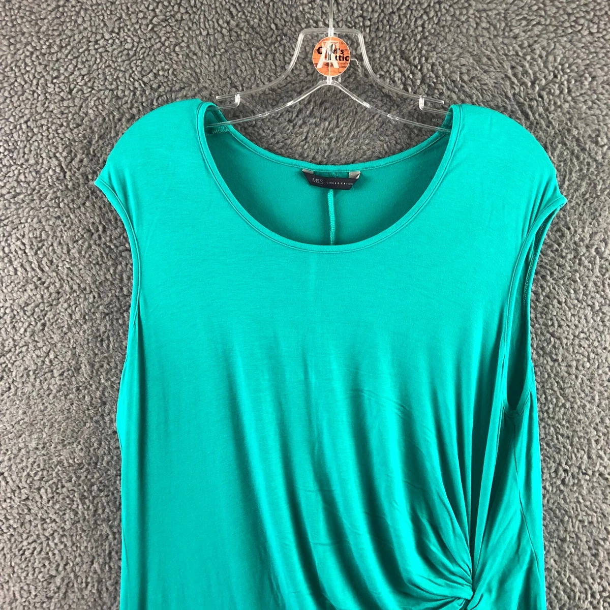 Aquamarine jersey dress top