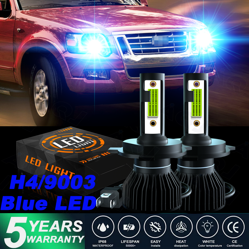 HID Conversion Kit Xentec Slim &ndash; 9003 H4 Hi/Lo 8000K Blue For High &amp; Low Beams H4 High Low Beam Conversion