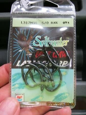 80 Eagle Claw Black Oxide Live Bait Hooks 5/0 L317MGG  10 packs of 8