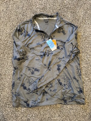 Puma 1/4 Zip L Long Sleeve Pullover UPF 50+ Protection Limited Edition