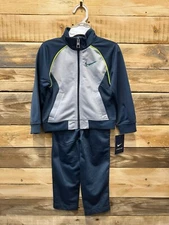 Nike Boy's 2 Piece Tricot Jacket & Pants Set (2T) (9204) C2(A400T)