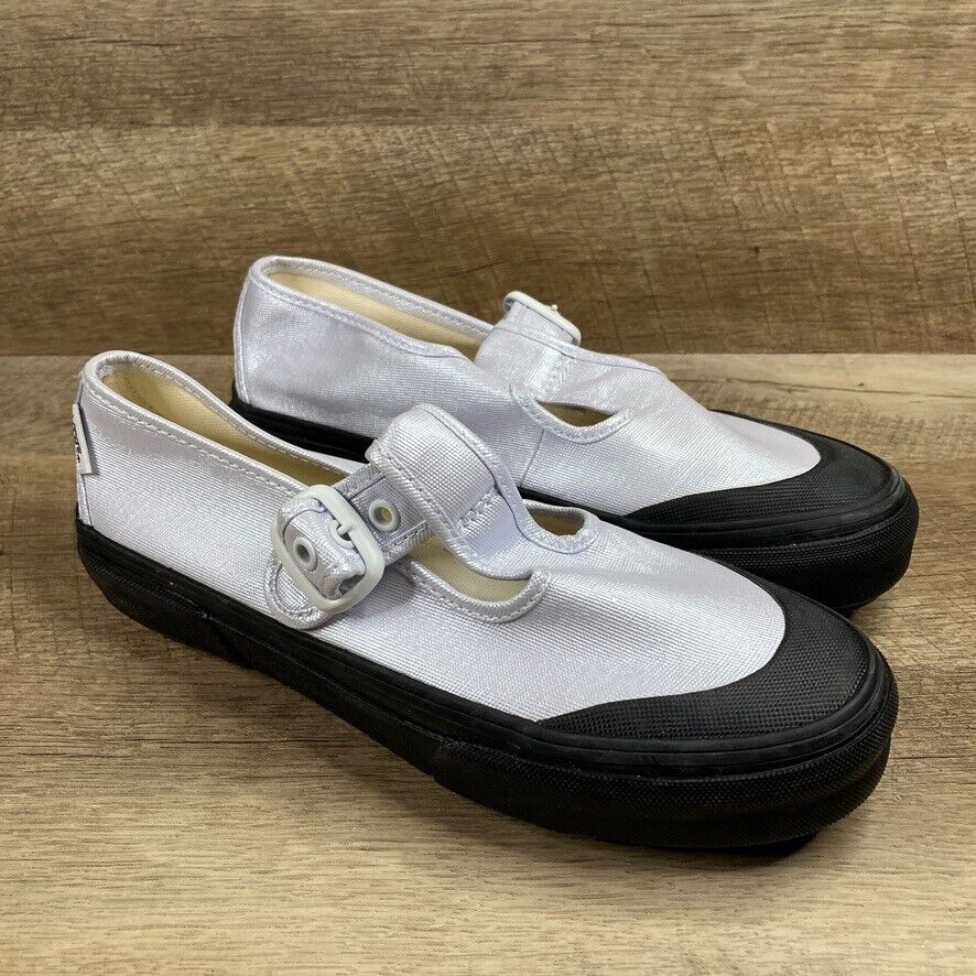 VANS Style 93 Coated Canvas True White Mary Jane Sneakers VANS Style 93 Coated Canvas True White Mary Jane Sneakers