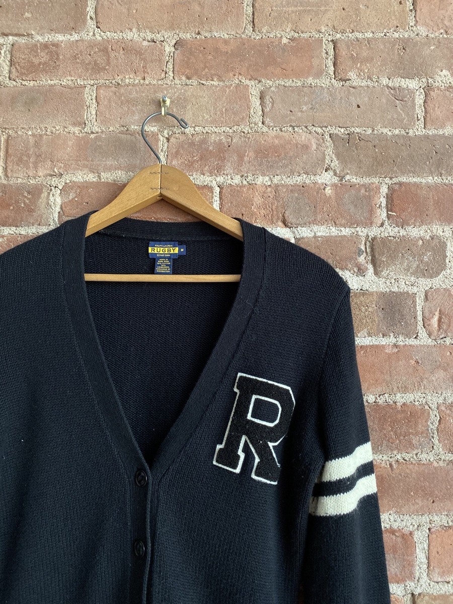 Vintage Rugby Ralph Lauren Women's Cardigan, Cotton