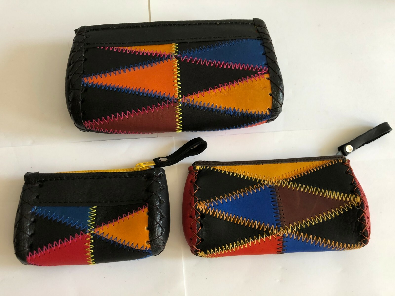 Three Sizes Multi-color Synthetic Leather Purses