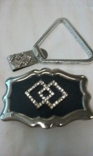 SQUARE DANCE TOWEL HANGER AND SQUARE BELT BUCKLE
