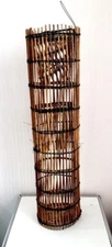 Bamboo woven antique fishing tool Basket Asian