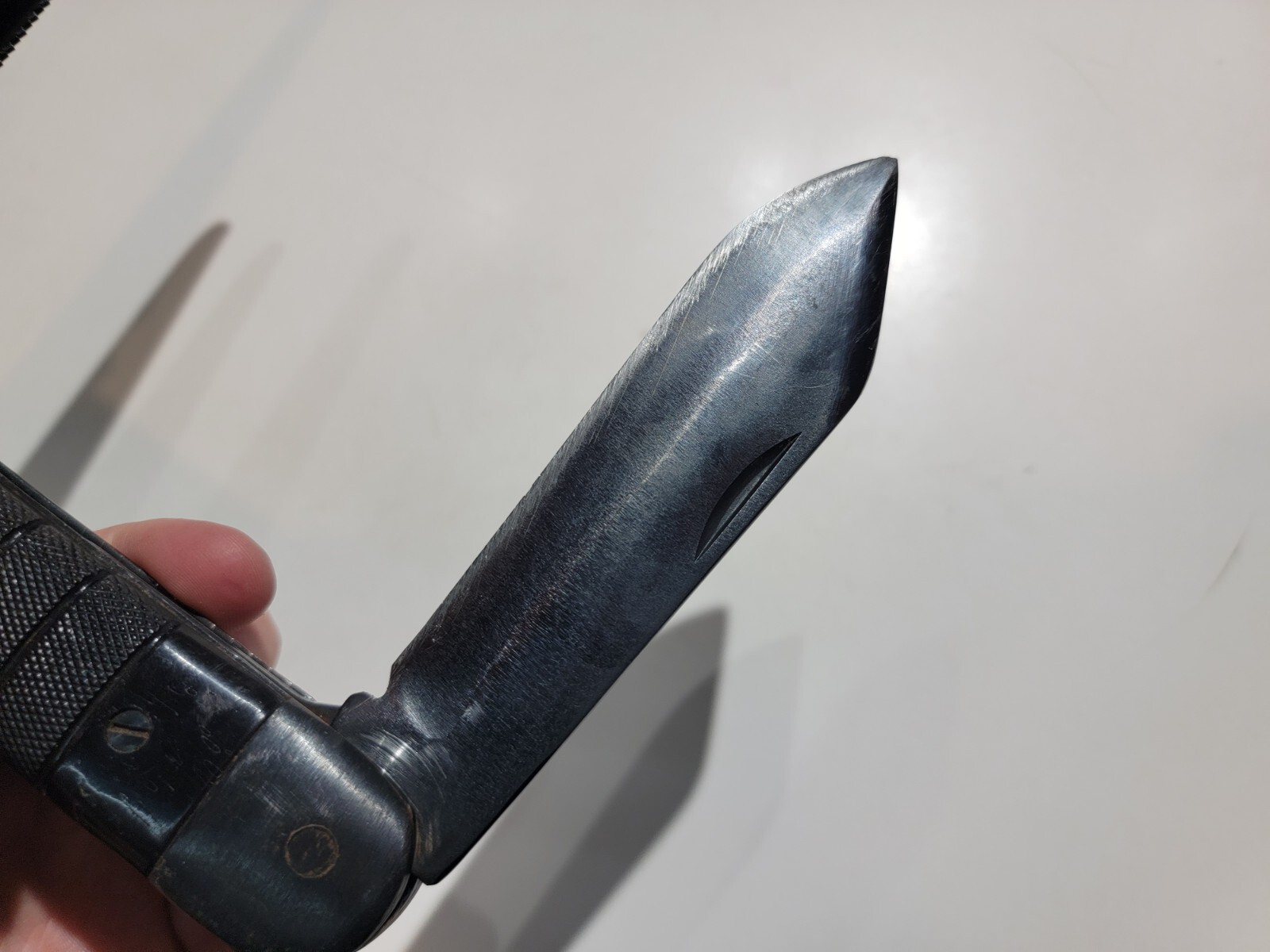 WW2 Navy Pilot Folding Survival Knife with Saw Blade eBay