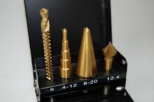  Step Drill - Drill saw - Conecut Taper Drill & Deburrer SET- HSS TiN Coated