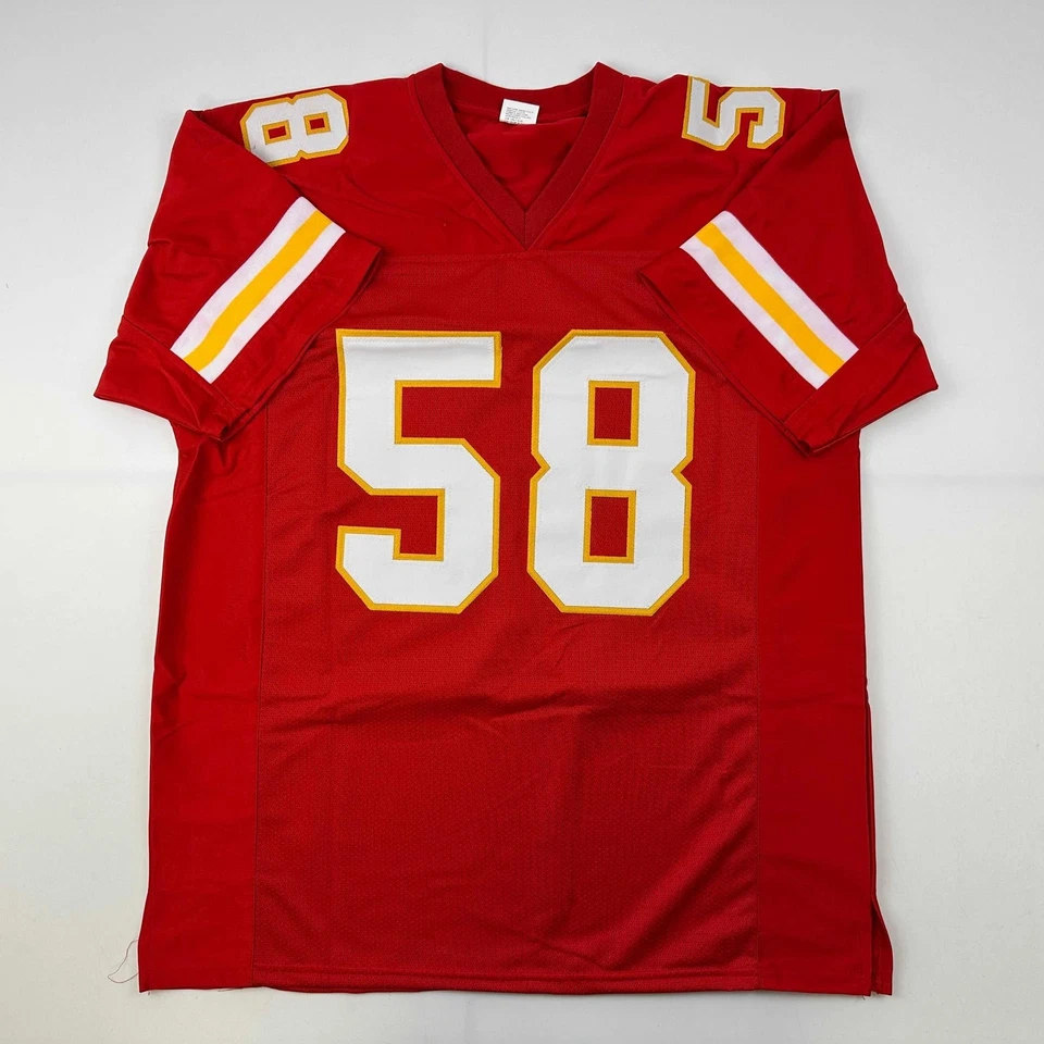 Jersey Facsímil Autografiado Derrick Thomas Kansas City Rojo Reimpresión Talla Para Hombres XL Foto 3 de 4