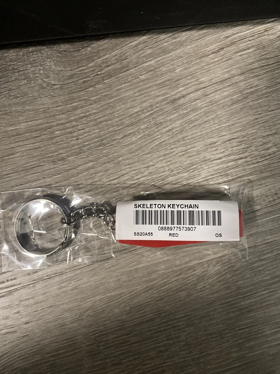 Supreme Skeleton Coffin Keychain Red NEW NIB SS20