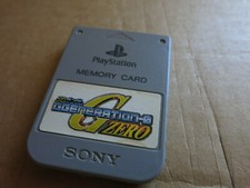 Rare Playstation 1 SD Gundam GGeneration-0 Memory Card Authentic PS1 PSX Tested