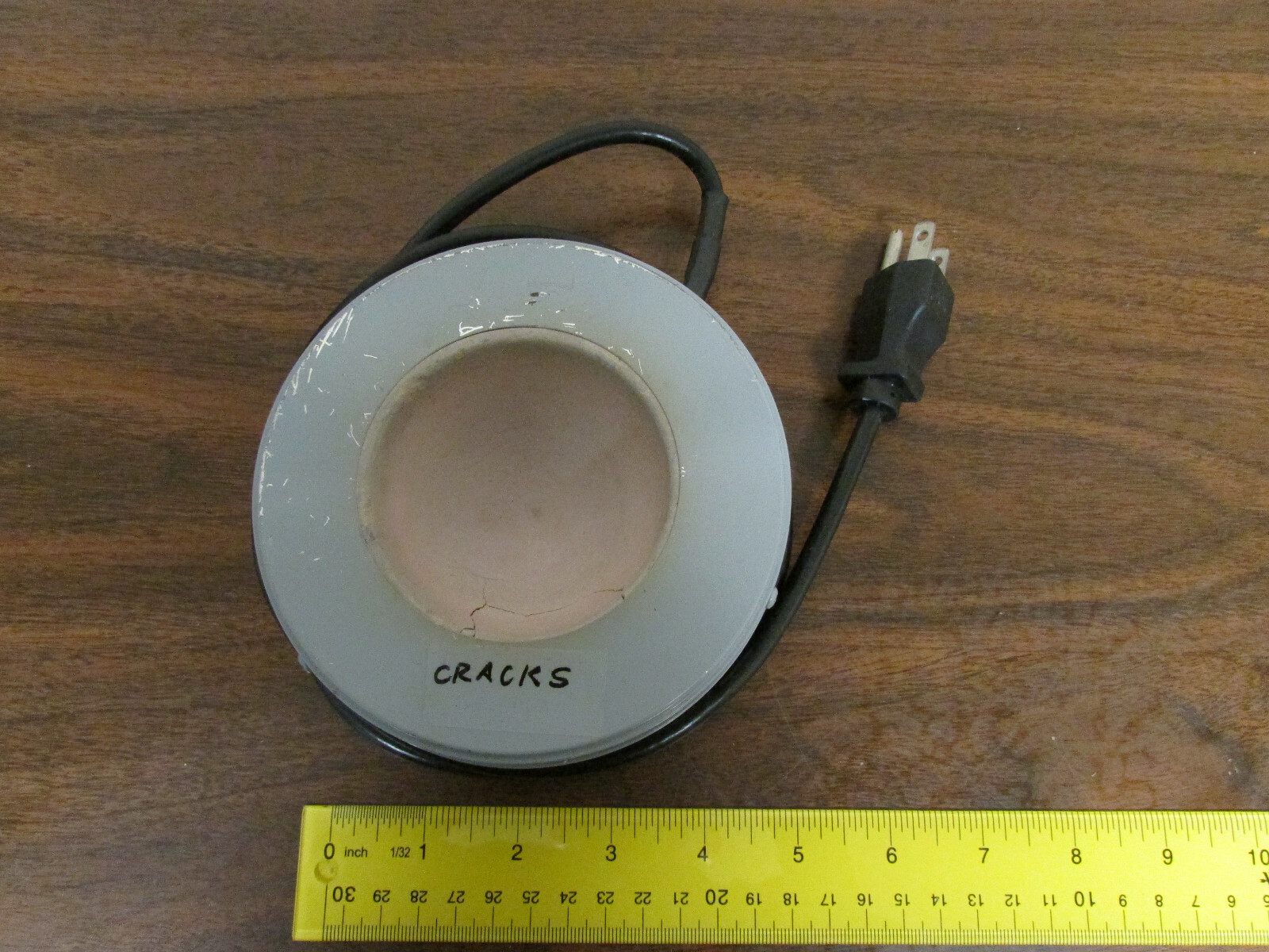 Thermowell C3AM 100mL 140W Round Bottom Heating Mantle Works Has Cracks